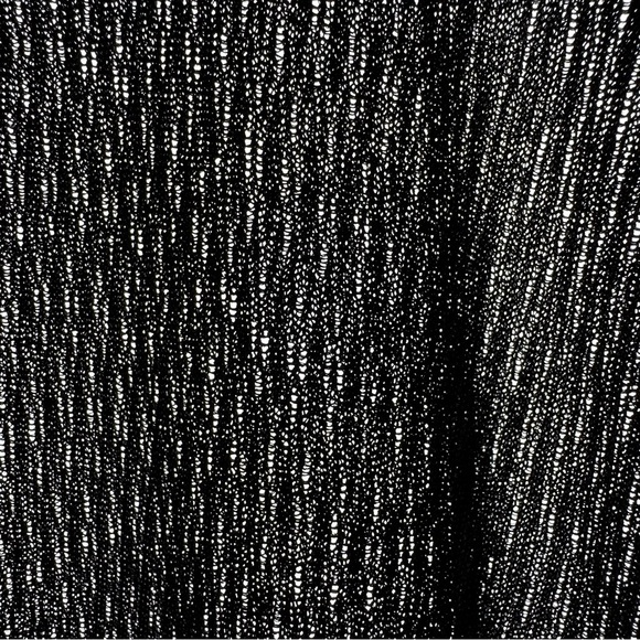 VINTAGE‎ ESPRIT Sheer V Neck Sweater Size XS Black Pullover Lurex Knit Rave EDM - Picture 4 of 11